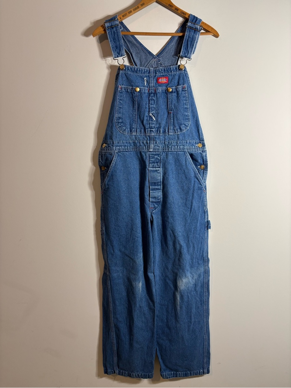 Vintage Dickies Denim Overalls USA 32x30 Workwear Farm
